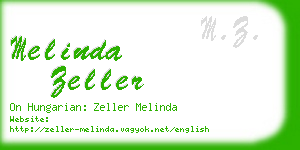 melinda zeller business card